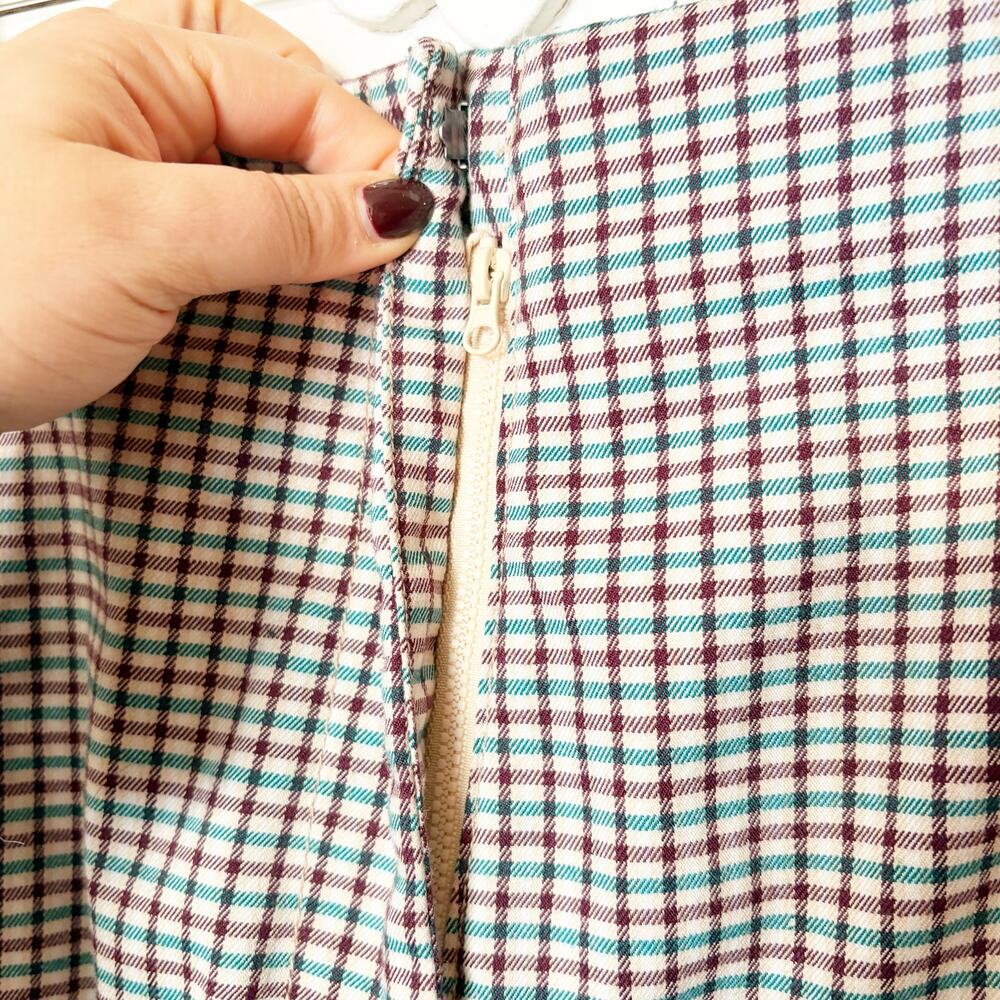 UO Urban Outfitters Saunter Carrot Trouser Pants Plaid High Waist Size 8 - Picture 5 of 8